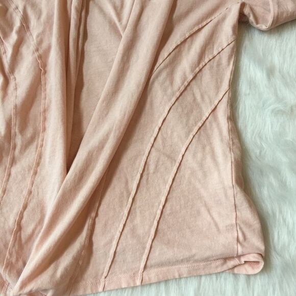 NEW YORK & CO Peach Lightweight Open Front Cotton Cardigan XS - Picture 4 of 7